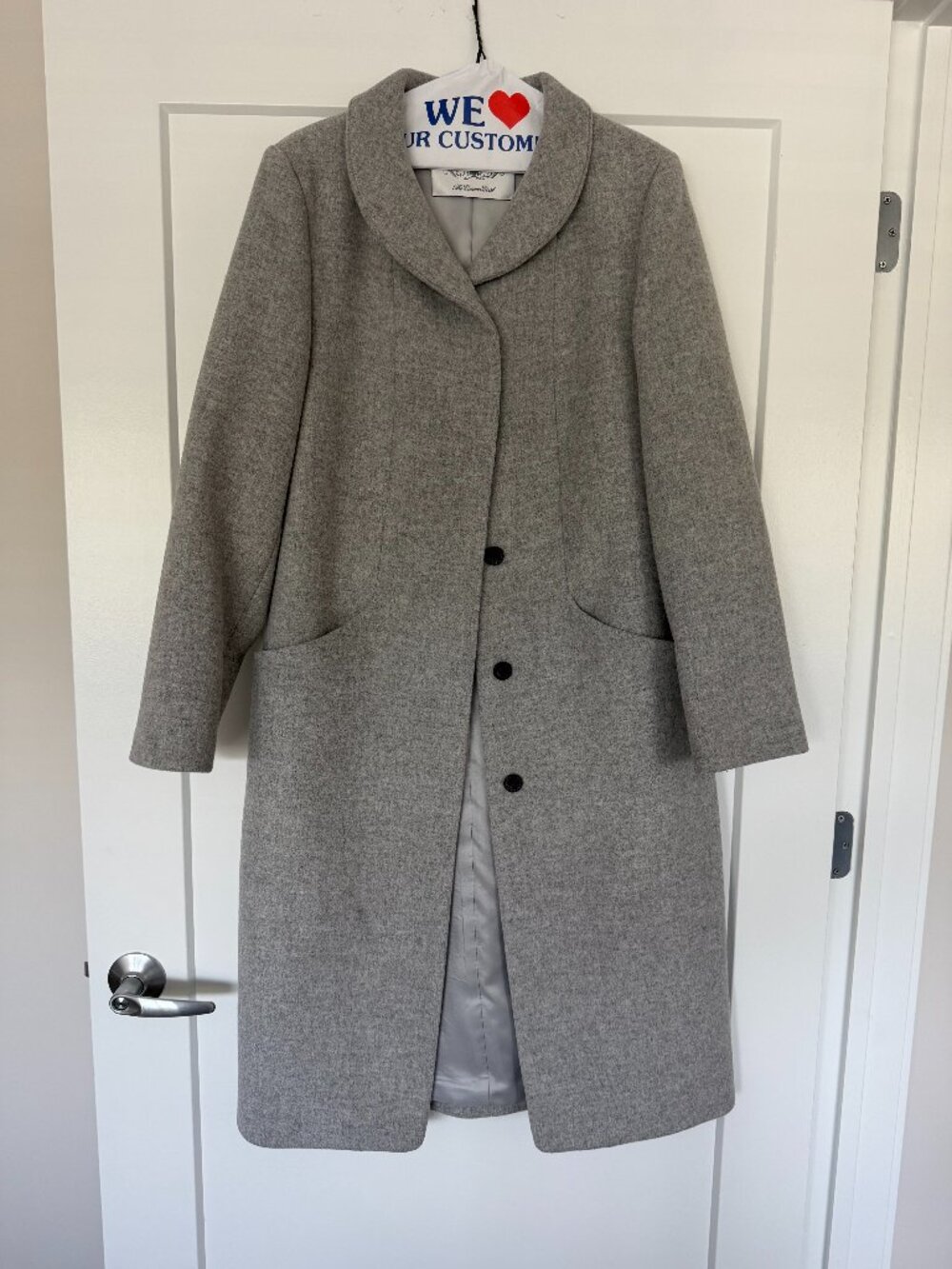 ARITZIA Luxe Wool Cashmere "The Cocoon Coat" - Heather Gray